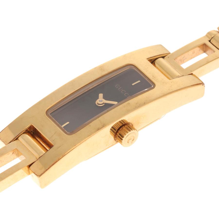Gucci レディース腕時計 3900L GUCCI（グッチ） 3900L 腕時計 ゴールドメッキ ブラック文字盤