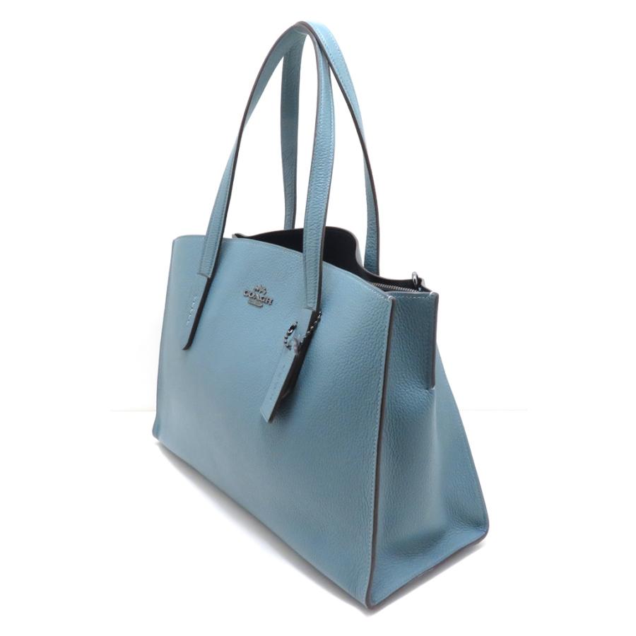 COACH トートバッグ 2way ライトブルー COACH ライトブルー デニム