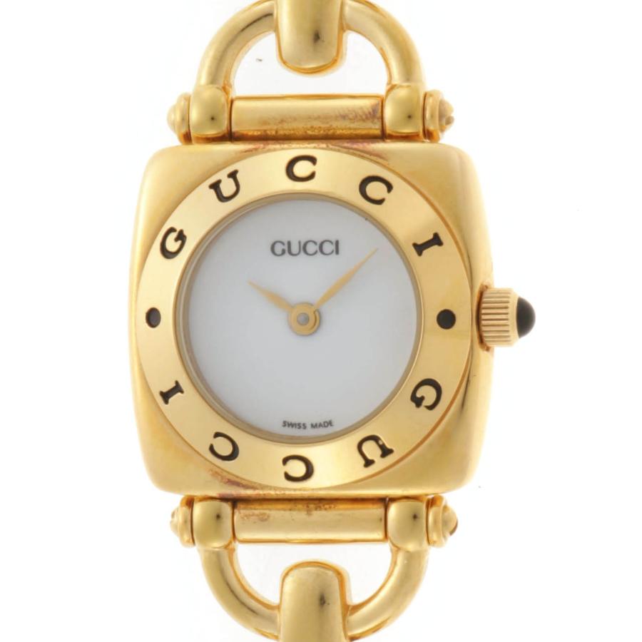 GUCCI（グッチ） 6400L 時計 クォーツ GP ホワイト レディース