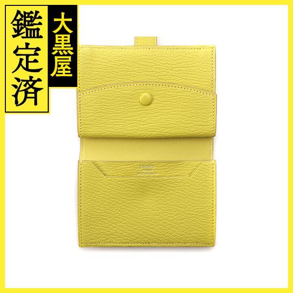 HERMES HERMES エルメス ベアンミニ ライム シェーブル SV金具 Y刻印  