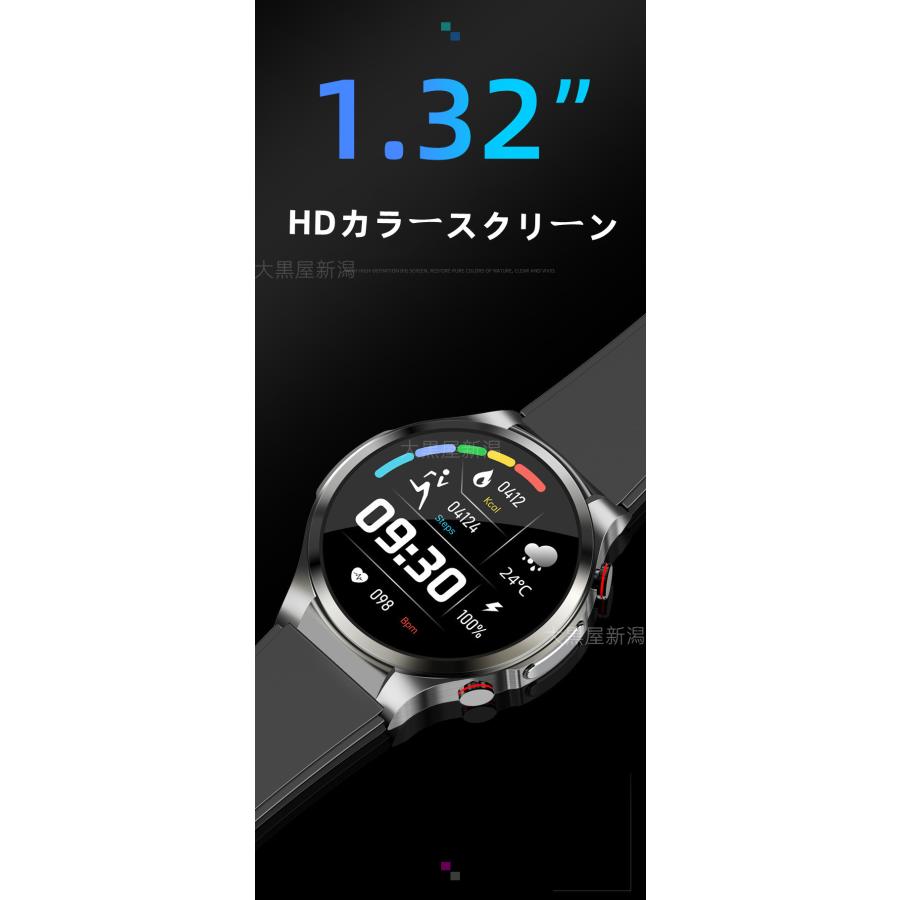 スマートウォッチ 日本製センサー「2024年高性能モデル・Bluetooth5.3 」24時間健康管理 心拍数 睡眠管理 歩数計 音楽・カメラ制御 高精度データ測定｜daikokuyaniigata｜10