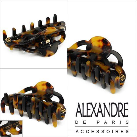 ALEXANDRE DE PARIS べっ甲風ヘアクリップ ALEXANDRE DE PARIS 【並行輸入品】アレクサンドルドゥパリ ヘア