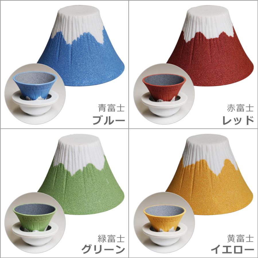 コフィル COFIL fuji セラミック コーヒーフィルター 富士山 コーヒードリッパー セット ペーパーレス 陶器 日本製｜daily-3｜12