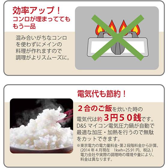 D&S D＆S（デザイン アンド スタイル） マイコン電気圧力鍋 4.0L