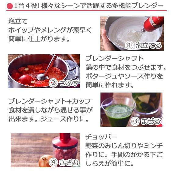 D＆S（デザイン アンド スタイル） ハンドブレンダー DS.7796 レッド