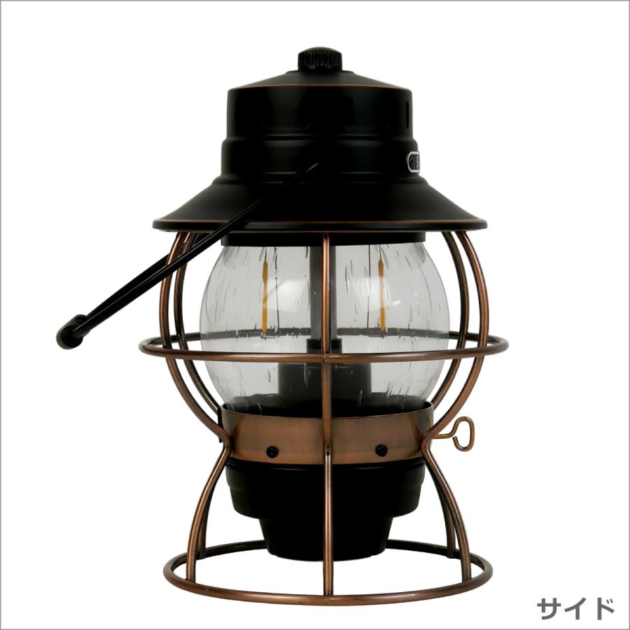 【訳あり・電池無し】ベアボーンズ リビング Railroad Lantern レイルロード ランタン LED Antique Bronze LIV-280 Barebones Living｜daily-3｜03