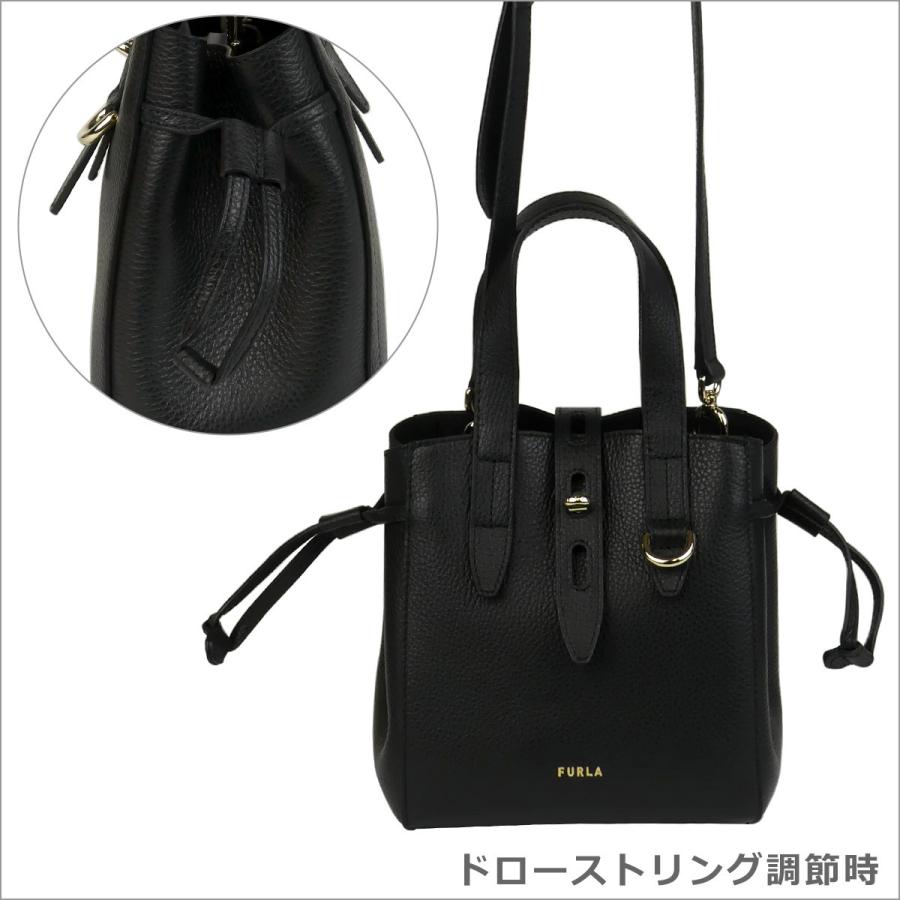 FURLA フルラ ネット NET 2way ショルダーバッグ 黒ブラック ネロ 