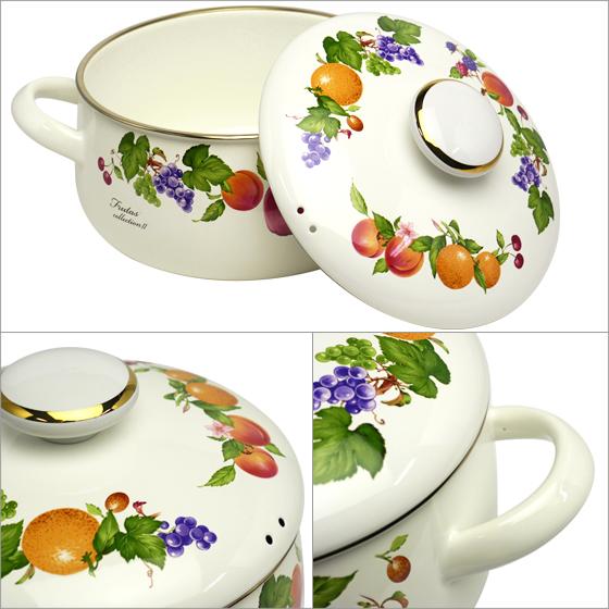 Frutas Collection II 富士ホーロー フルータス コレクション2 両手鍋