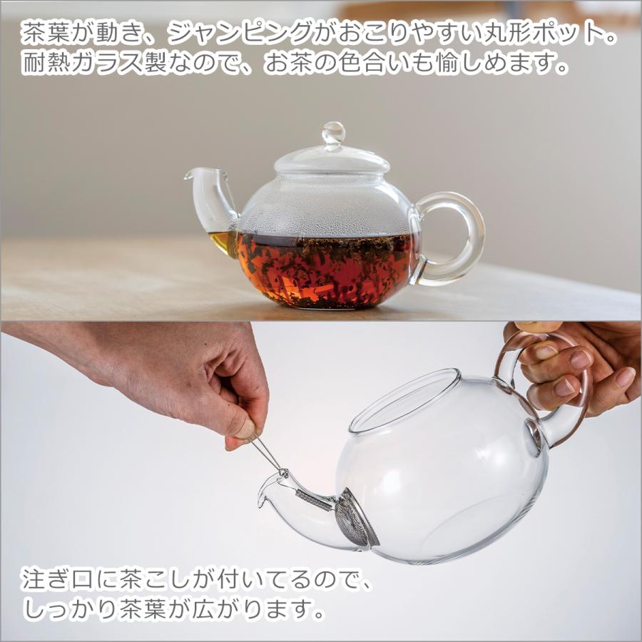 HARIO（ハリオ） 耐熱ガラス 急須 ジャンピングティーポット 500ml 2人