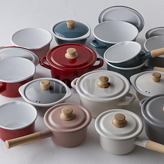 富士ホーロー Honey Ware（ハニーウェア）コットンシリーズ 14cmミルク