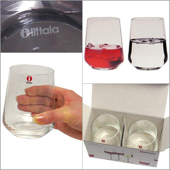 イッタラ　プレート２枚とタンブラー2個セット Essence（iittala） 【並行輸入品】イッタラ エッセンス グラス 350ml