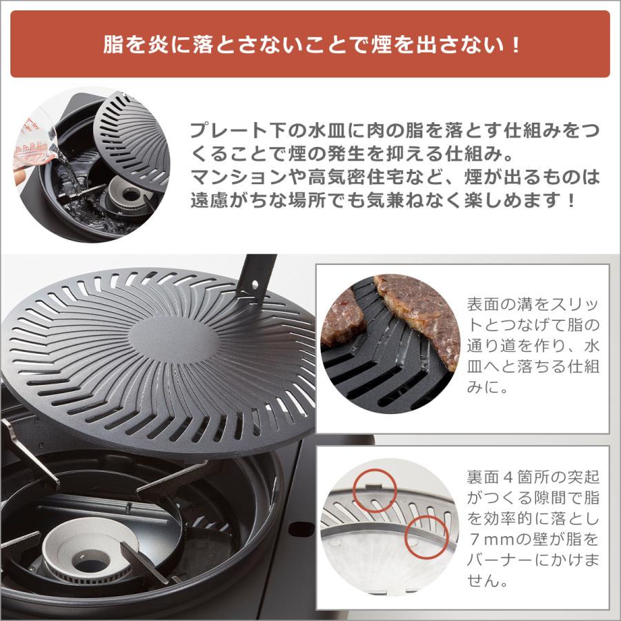 カセットフー イワタニ カセットコンロ マルチスモークレスグリル 岩谷