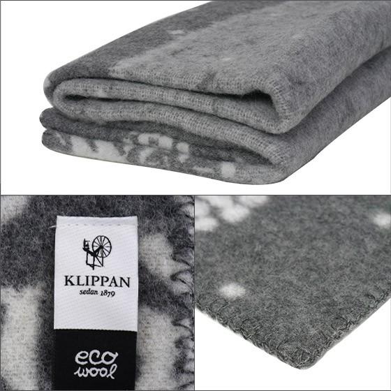 新品　KLIPPAN ウールブランケット 130x180cm グレー KLIPPAN クリッパン ウールブランケット 130x180 Lake in the
