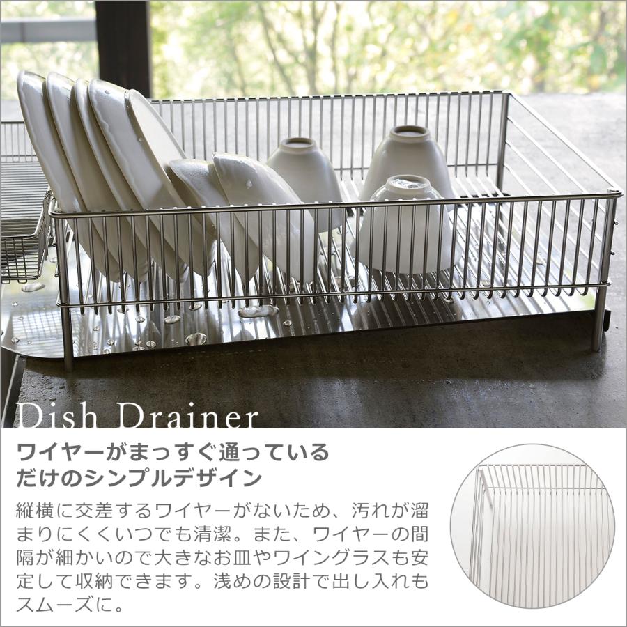la base 水切りカゴ 大（縦置タイプ）3点セット DLM-8585
