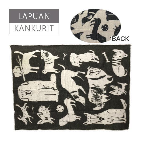 ラプアン カンクリ Lapuan Kankurit ブランケット 130x180 Koirapuisto イヌ柄 ブラック ホワイト Lap52 C01 Daily 3 Com 通販 Yahoo ショッピング