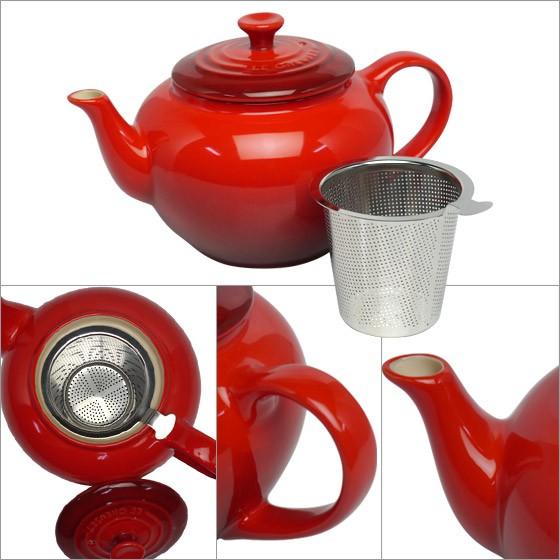 Le Creuset ル・クルーゼ ルクルーゼ ティーポット レッド(茶漉 Le Creuset ル・クルーゼ ルクルーゼ ティーポット レッド(茶漉