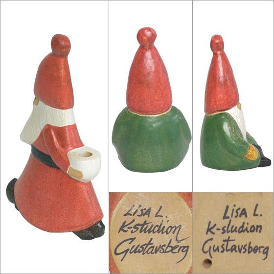 Lisa Larson（リサラーソン） 【並行輸入品】リサラーソン 置物 サンタ