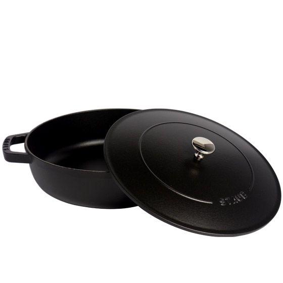ストウブ 鍋 ブレイザー ソテーパン 28cm ブラック(黒) IH対応 両手鍋 STAUB ストウブ 鍋 ブレイザー ソテーパン 28cm ブラック(黒) IH対応 両手鍋 STAUB
