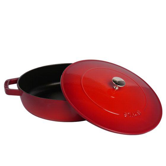 STAUB ブレイザー ソテーパン 28cm チェリーレッド