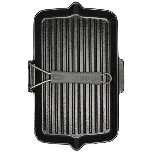 ストウブ Staub グリルパン 34×21cm レクタンギュラーグリル 黒