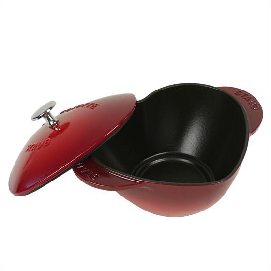 Staub ストウブ 鍋 ハートココット チェリー レッド(赤) IH Staub ストウブ 鍋 ハートココット チェリー レッド(赤) IH