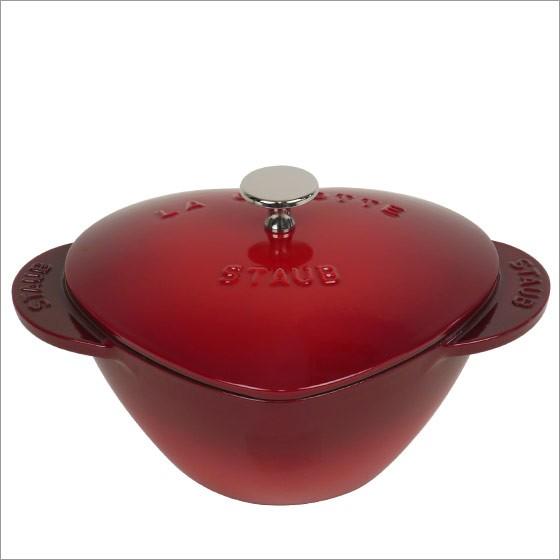 Staub ストウブ 鍋 ハートココット チェリー レッド(赤) IH Staub ストウブ 鍋 ハートココット チェリー レッド(赤) IH