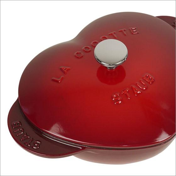 Staub ストウブ 鍋 ハートココット チェリー レッド(赤) IH Staub ストウブ 鍋 ハートココット チェリー レッド(赤) IH