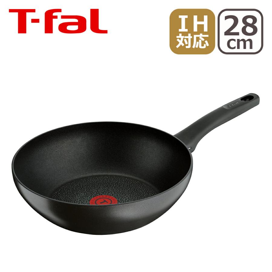 ティファール Ih対応 ハードチタニウム プラス ウォックパン 28cm C T Fal Tfa4012 29 Daily 3 Com 通販 Yahoo ショッピング