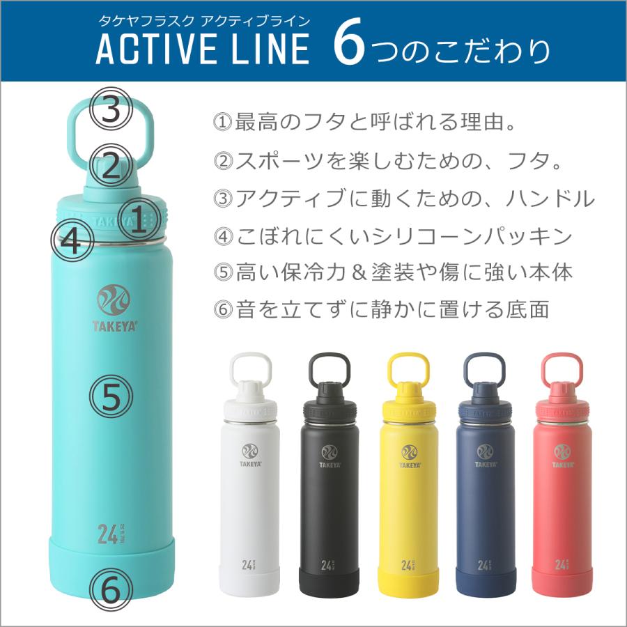 タケヤフラスク アクティブライン0.7L ステンレスボトル 700ml ACTIVE LINE 直飲み マグボトル 水筒 保冷専用 TAKEYA FLASK｜daily-3｜03