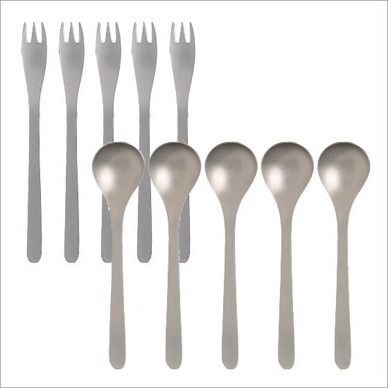 柳宗理 カトラリーセット ティースプーン・ヒメフォーク 10pcs 1250