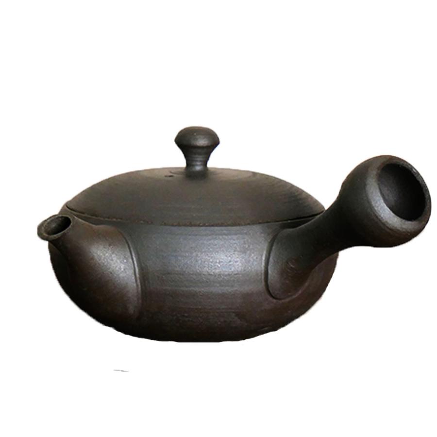 陶芸作家さんの急須 澤田さんのモダン急須/常滑焼 陶製茶こし 170ml 黒