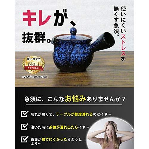 急須 常滑焼 きゅうす 400ml 湯切れ抜群の大口急須 使いやすさNo.1