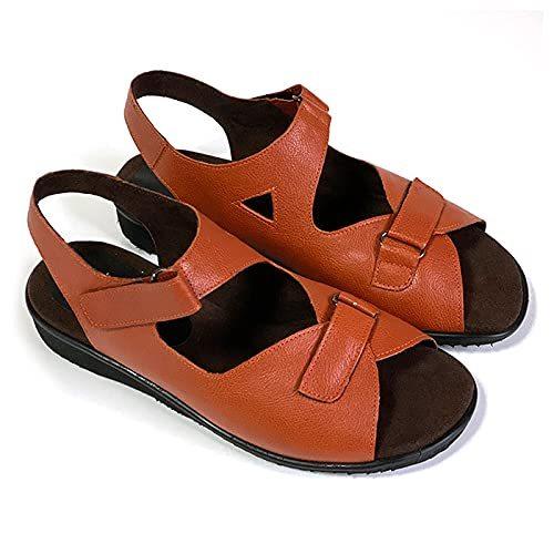 人気の新作 コンフォートシューズ 甲高 幅広 5e おしゃれ 靴 外反母趾 本革 サンダル Comfort Mio ミセス オレン 介護シューズ ゆったり シューズ Albinofoundation Org