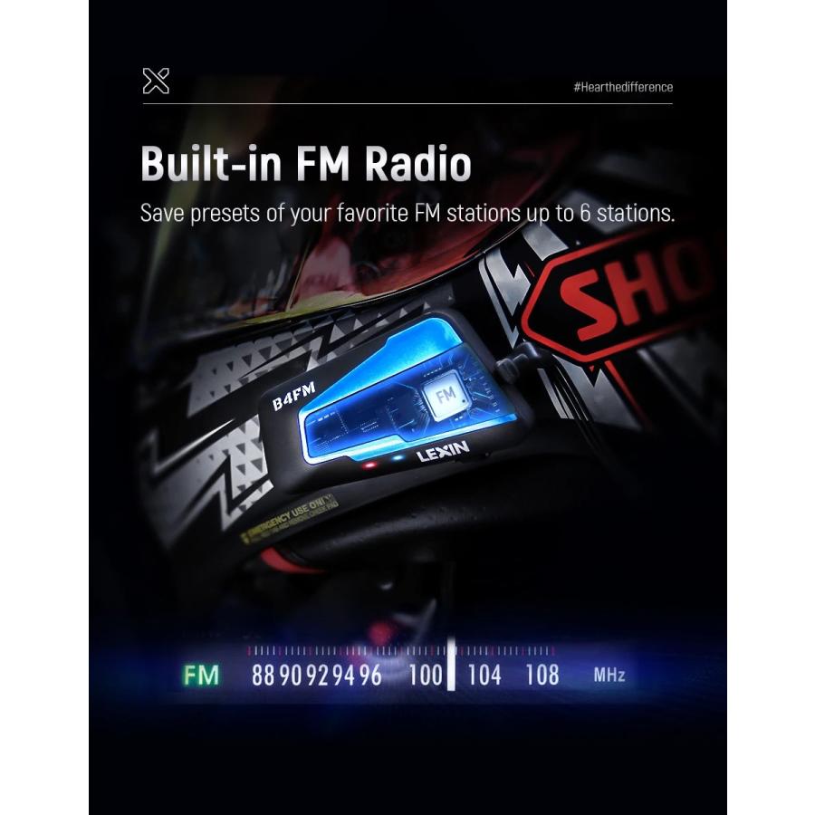 LEXIN B4FM-X バイク インカム 10 riders 10人同時通話 LEXIN B4FM-X バイク インカム 10 riders 10人同時通話