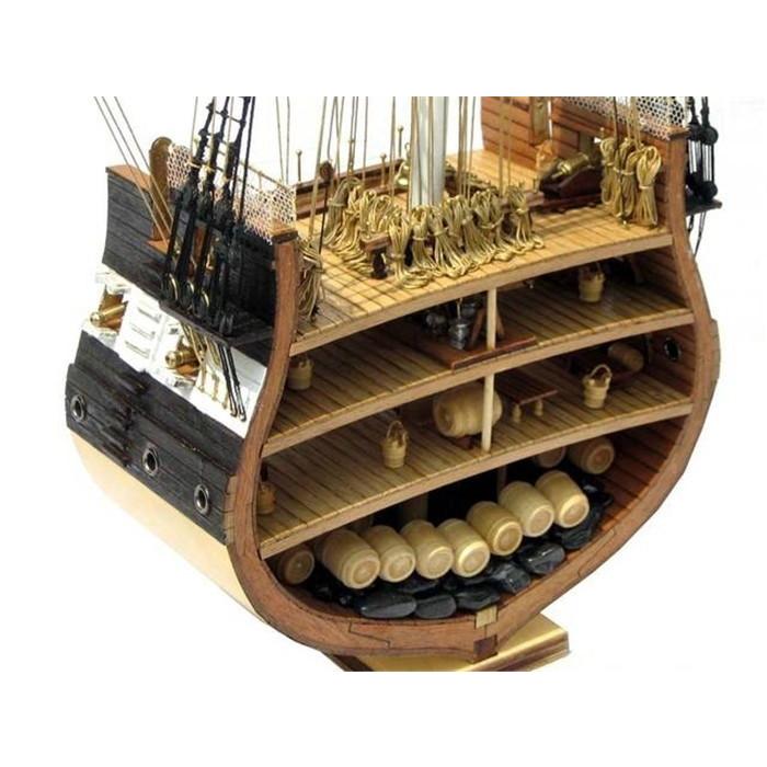 USS.Constitution 1794 木造船 オールド・アイアンサイズ SCモデル 1/75スケール 船 帆船 木製 模型 キット 組み立て式