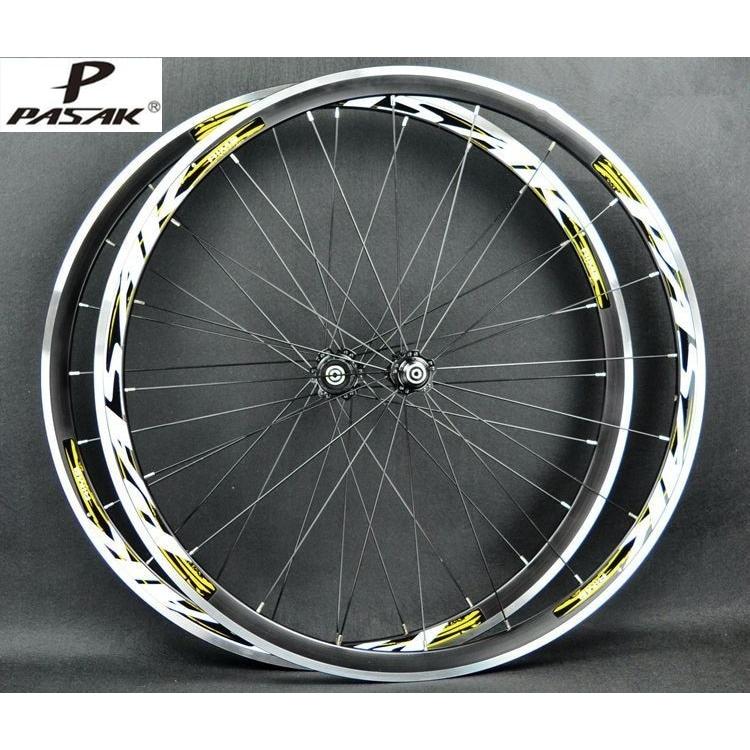 PASAK ロードバイク 自転車 700C 密封ベアリング 超軽量ホイール ホイールセット リム 11スピード サポート 1650 g