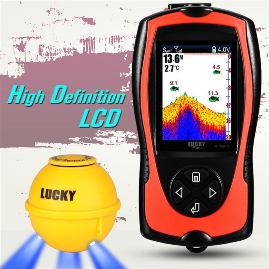 魚群探知機 ワイヤレス Luckylaker ポータブル 魚探 バス ワカサギ 釣りの画像