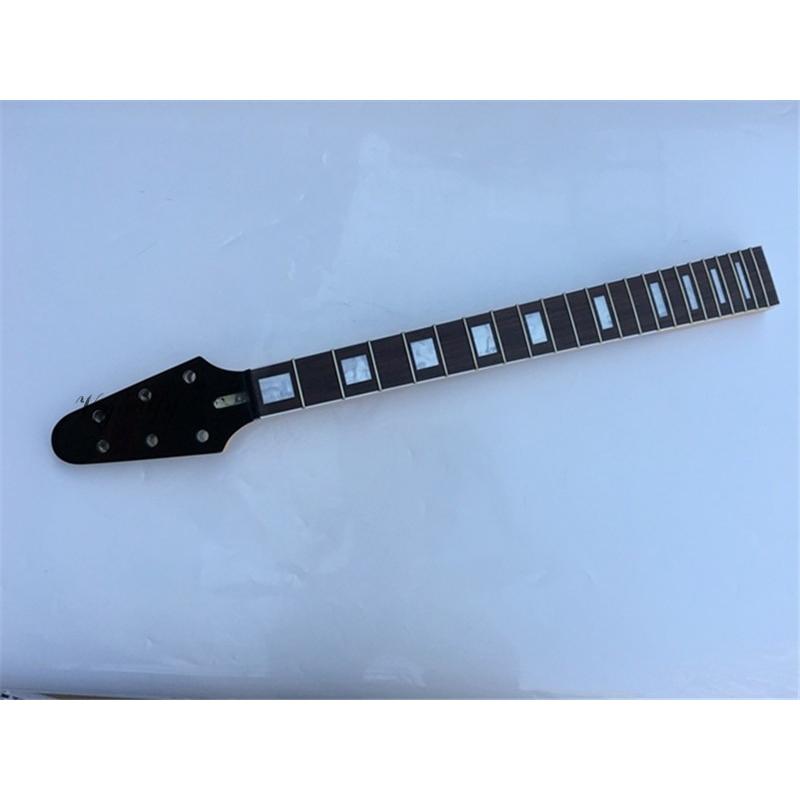 フライングV エレキギター ブラック ヘッド交換用ネック flyingv ギターネックメタル｜daily-factory