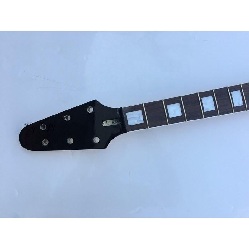 フライングV エレキギター ブラック ヘッド交換用ネック flyingv ギターネックメタル｜daily-factory｜04