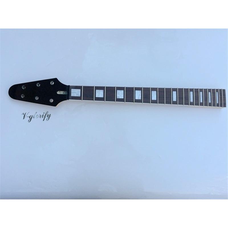 フライングV エレキギター ブラック ヘッド交換用ネック flyingv ギターネックメタル｜daily-factory｜06
