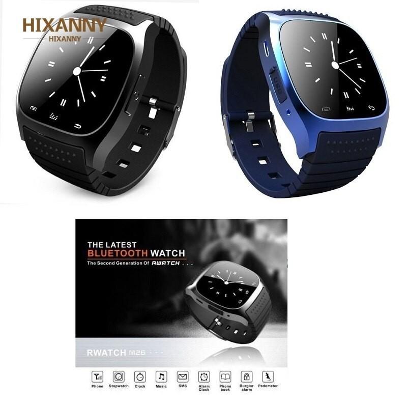 防水Smartwatch M26 BluetoothスマートウォッチLED Alitmeter音楽 
