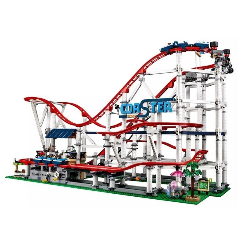 レゴクリエイター 10261互換 (モーター付) オート ローラーコースター 自動 ジェットコースター 4619 ピース 