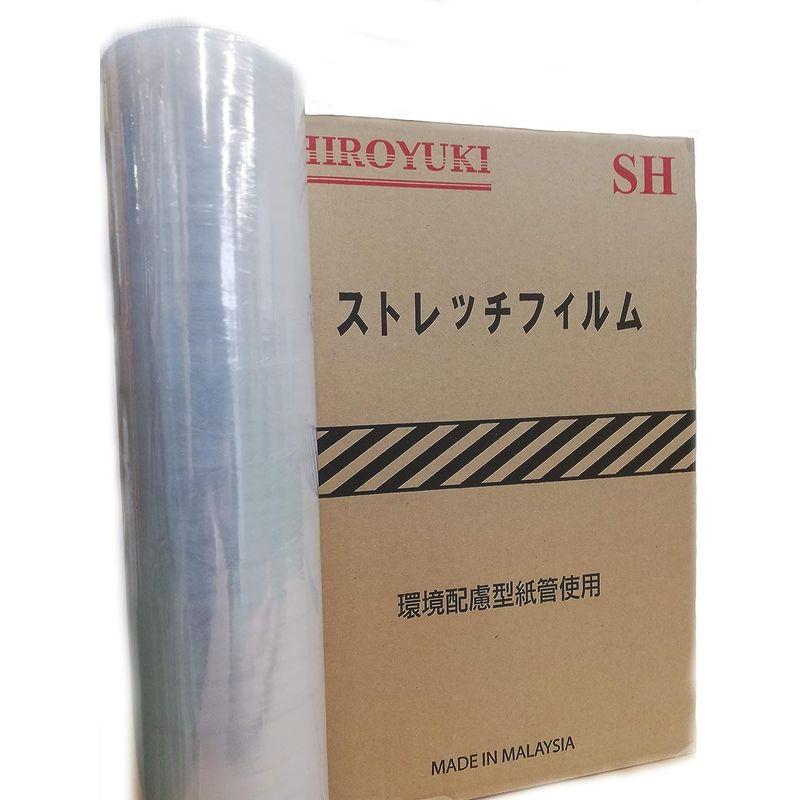 30巻（5ケース）セット　厚み17μ　×　巾500?　×　長さ300m　ヒロユキ製ストレッチフィルム