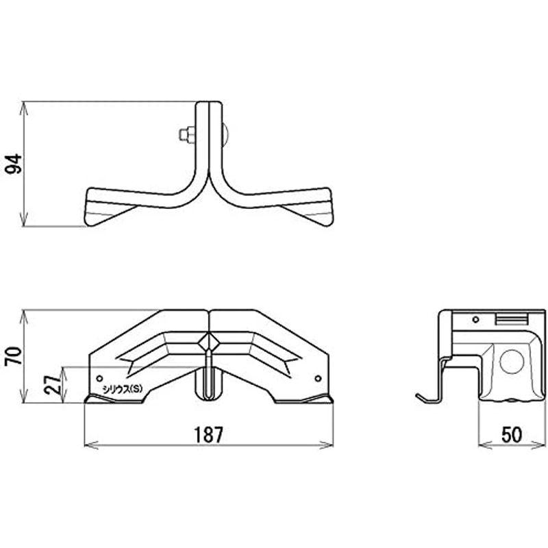 30個入シリウスS　馳式　立平　D　高耐食鋼板　雪止金具　アングルタイプ　0172411　屋根　降雪　金具　ブラック　雪止め　スワロー