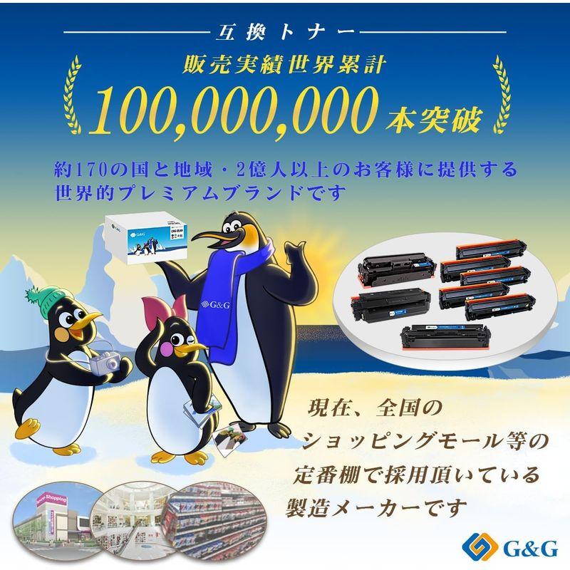 超特価SALE開催！ G&G CRG-046H 4色セット+黒1本 キヤノン 互換トナー (CRG-046HBLK*2 CRG-046HCYN CRG-046HM