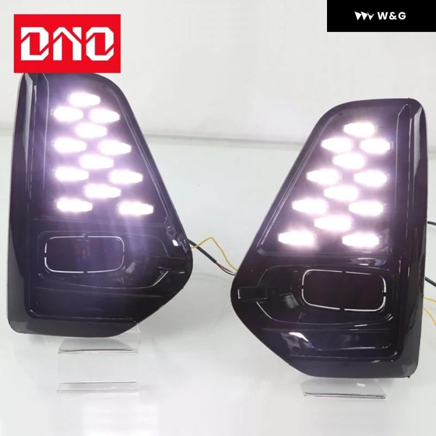 並行輸入品 12V LED DRL デイライト 日産 キックス 2021 2022 イエロー