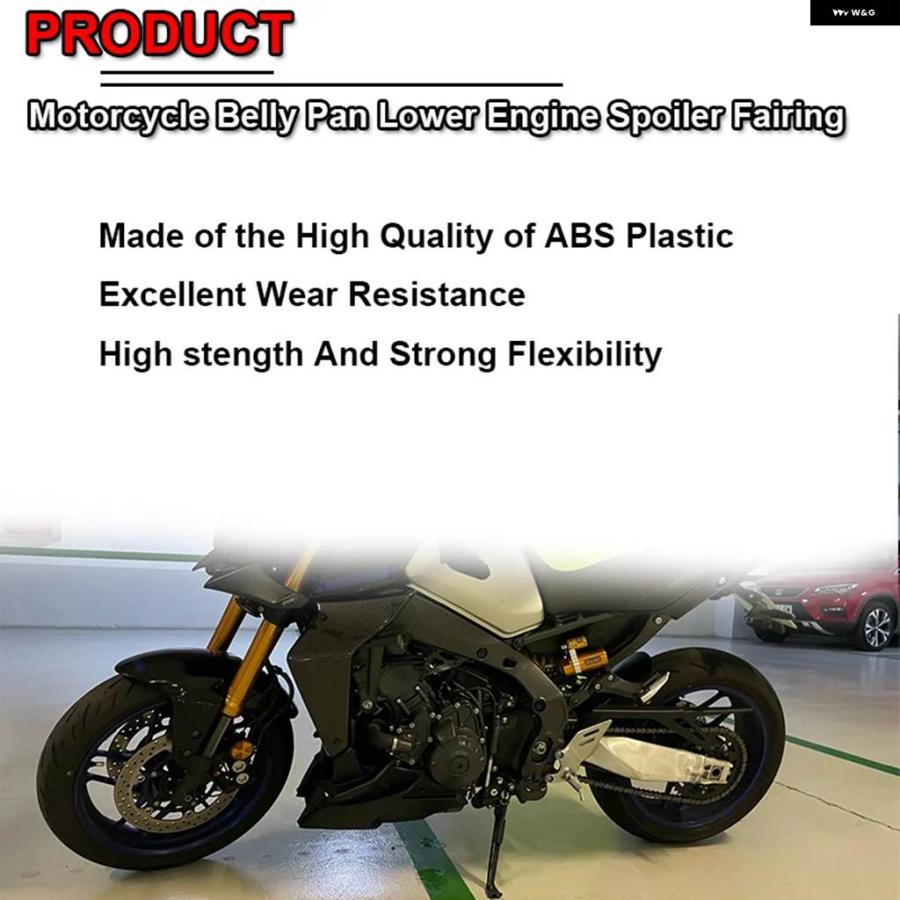 並行輸入品ヤマハ MT-09 SP FZ09 FZ-09 MT-09 2021 - 23 オートバイ ベリーパン エンジン スポイラー アンダー フェアリング フレーム プロテクターの画像
