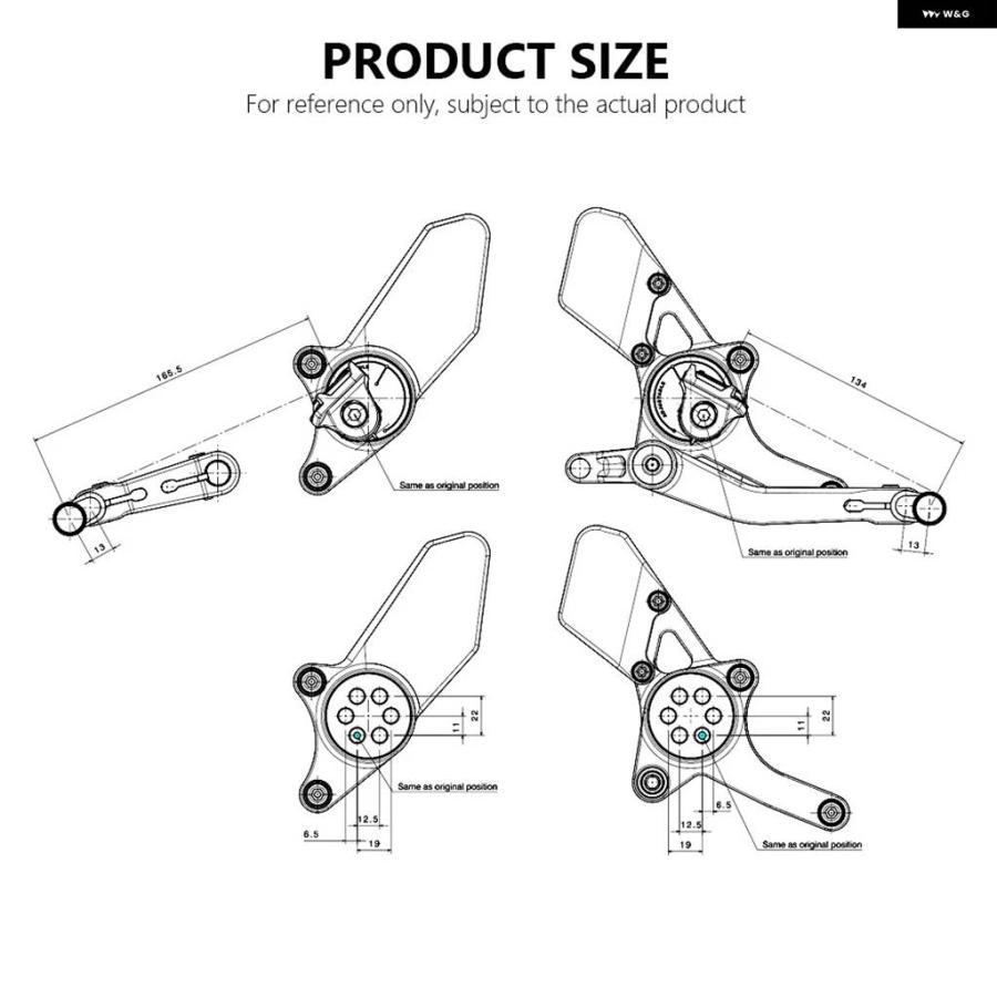 並行輸入品オートバイ CNC調整可能 リアセット フットレスト BMW R NINET RNINET R NINE T R NINE T R9T 2021-2024_7