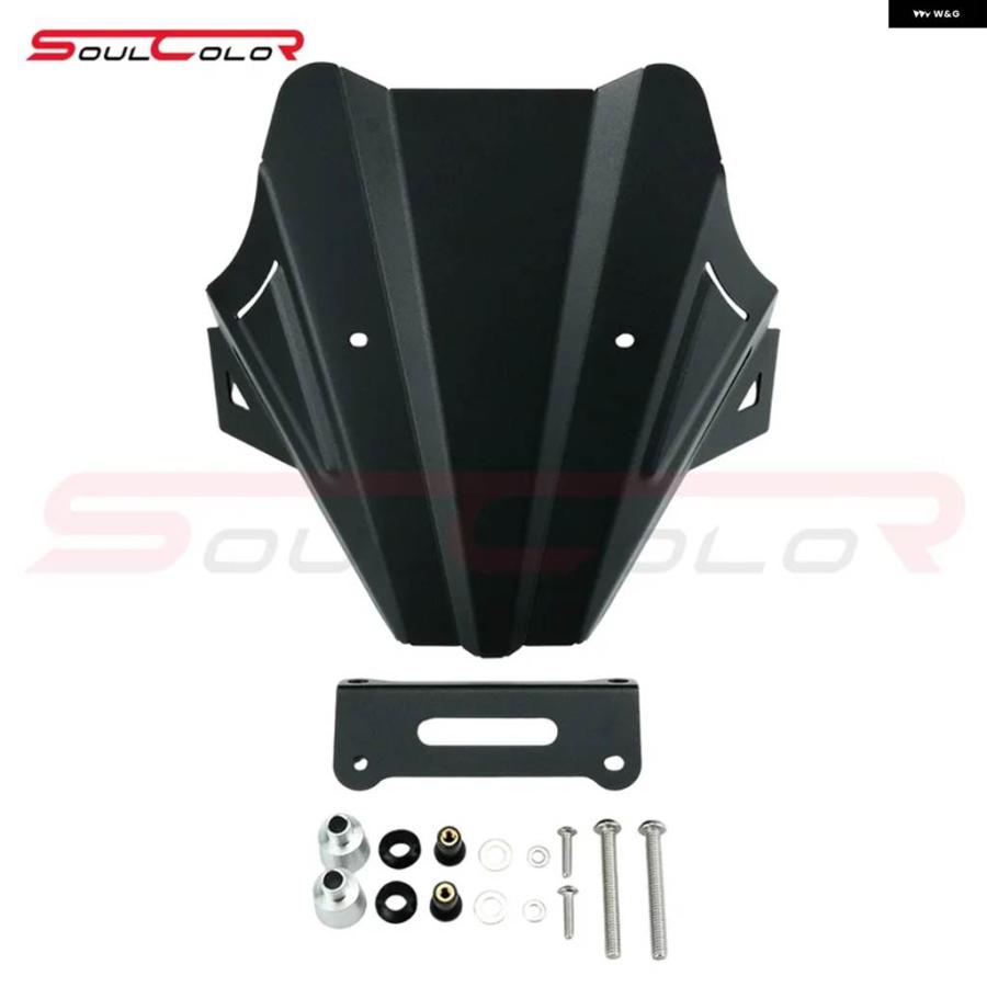 並行輸入品MT-07 2025 MT07 Y-AMT 25-26 MT07 Y-AMT GEN4 オートバイ ブラック ウィンドシールド メタルスポーツウィンドスクリーンバイザー_6