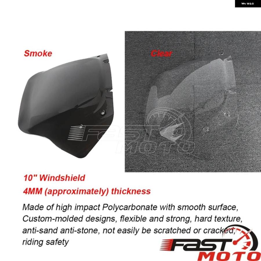 ブランド登録なし - 並行輸入品ポリカーボネートフロント フェアリング 向こう正面玻璃 自動二輪車 風切り ディフレクター ハーレー ツーリング表どおりGLIDE FLHXSE 23